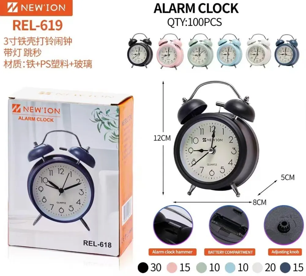 RELOJ DE MESA RETRO ABAB