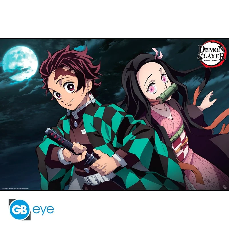 Kimetsu No Yaiba - Poster « Tanjiro & Nezuko » (91.5x61) ABYSSE
