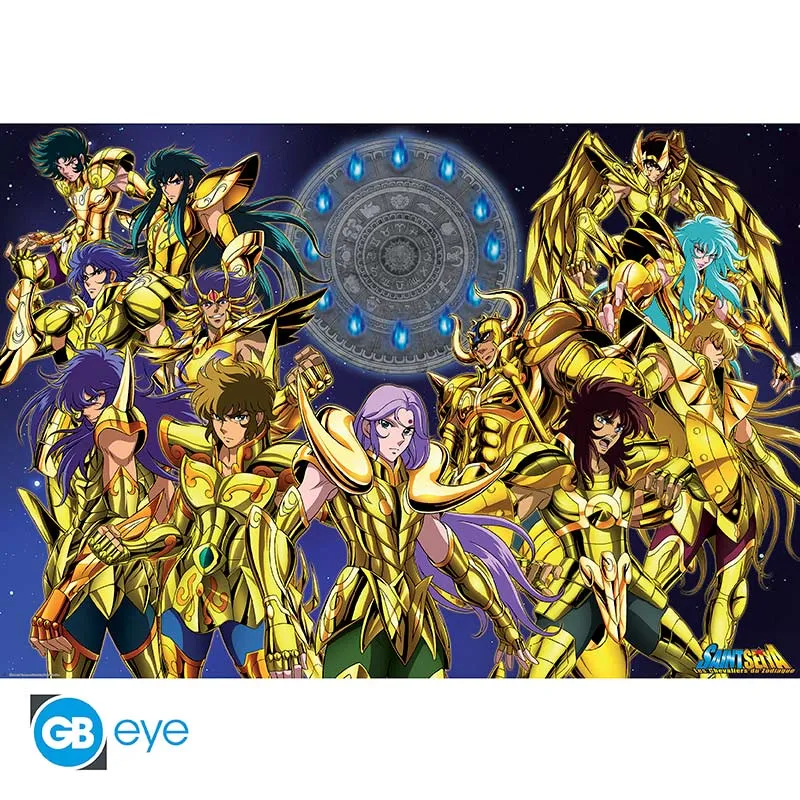 POSTER GRANDE 91.5X61 GOLD SAINTS 1 SAINT SEIYA ABYSSE