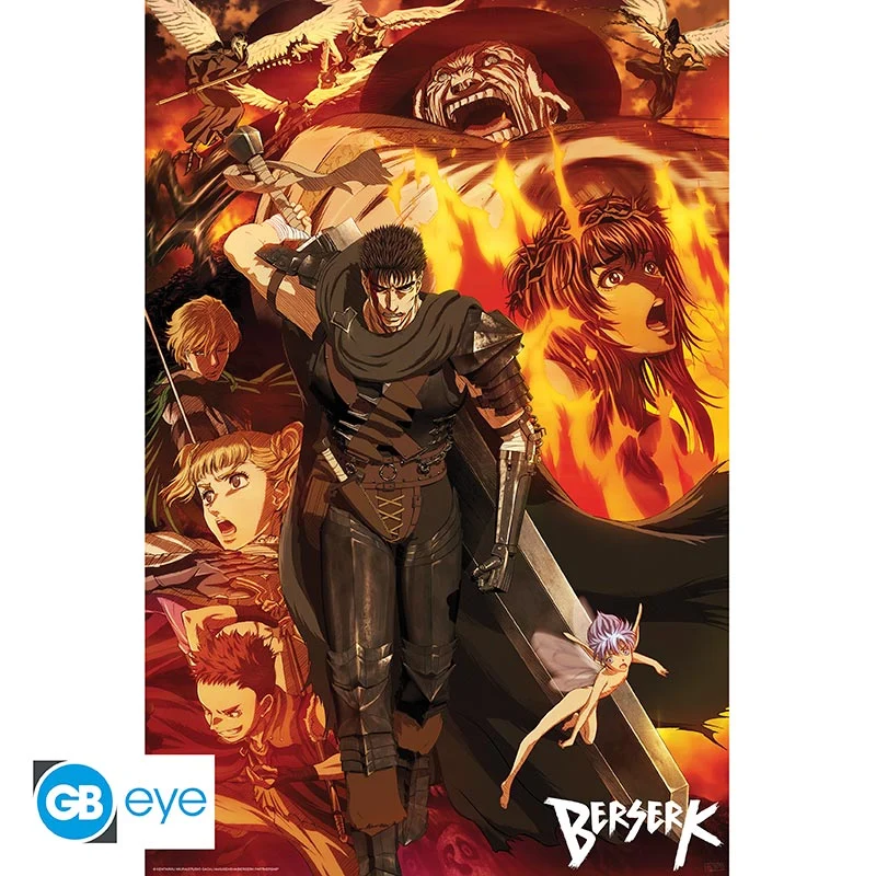 POSTER GRANDE 91.5X61 GROUPE BERSERK ABYSSE