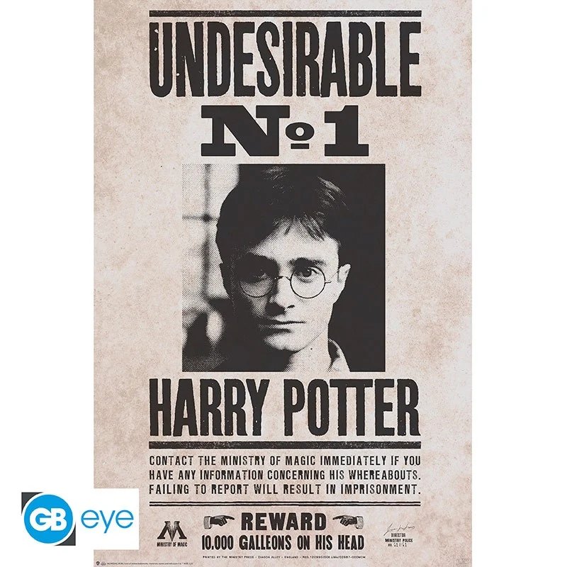 Harry Potter - Poster Maxi 91.5X61 - Undesirable N°1 ABYSTYLE