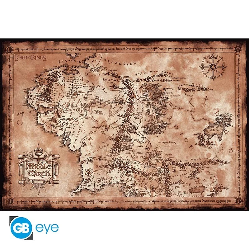 Lord Rings - Poster Maxi 91.5X61 - Map ABYSTYLE