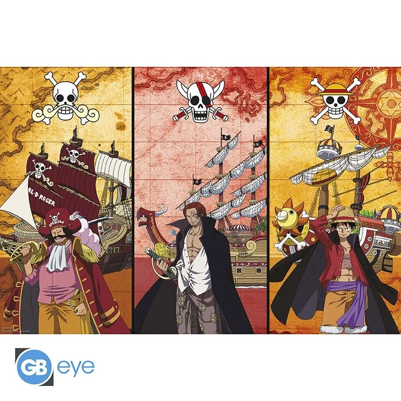 Poster One Piece - Capitanes y Barcos 91.5 x 61 cm ABYSTYLE