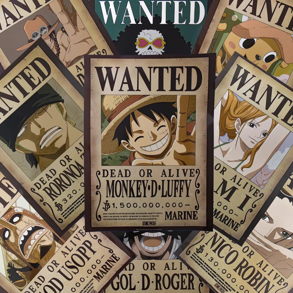 Póster "Se busca" de One Piece AbyStyle