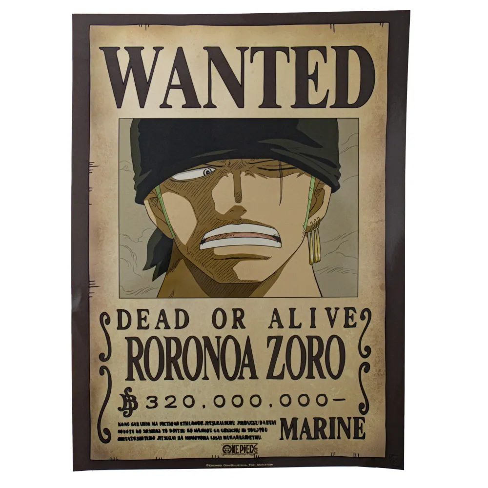 Póster "Se busca" de One Piece AbyStyle