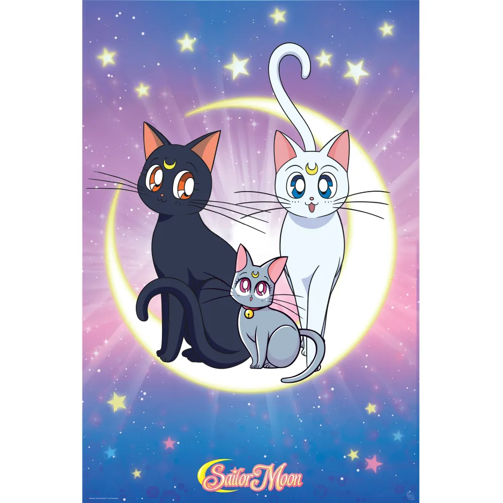Póster Sailor Moon Luna, Artemis y Diana ABYStyle Studio