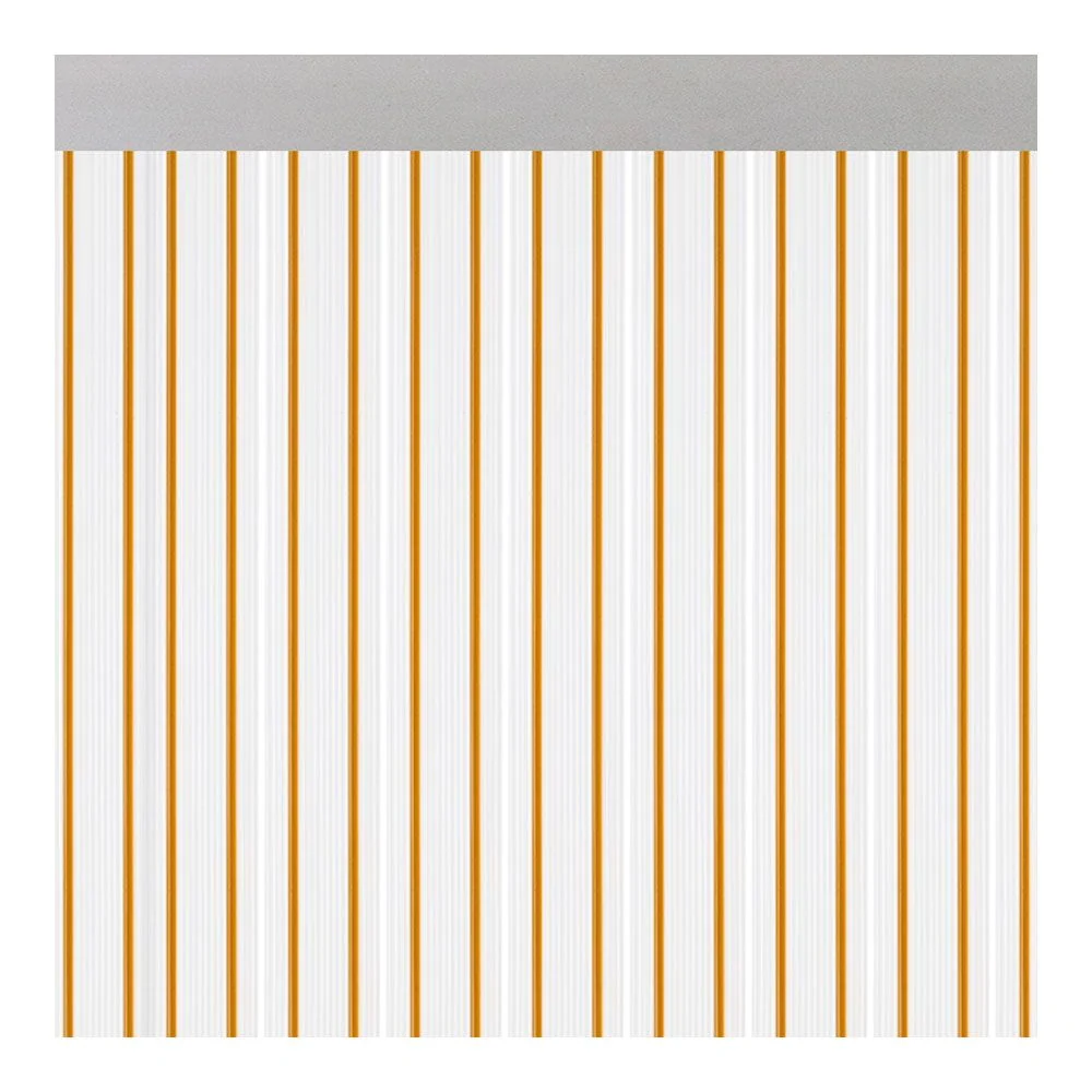 CORTINA PARA PUERTA MODELO FERRARA TRANSPARENTE COLOR MIEL 90 x 210 cm ACUDAM