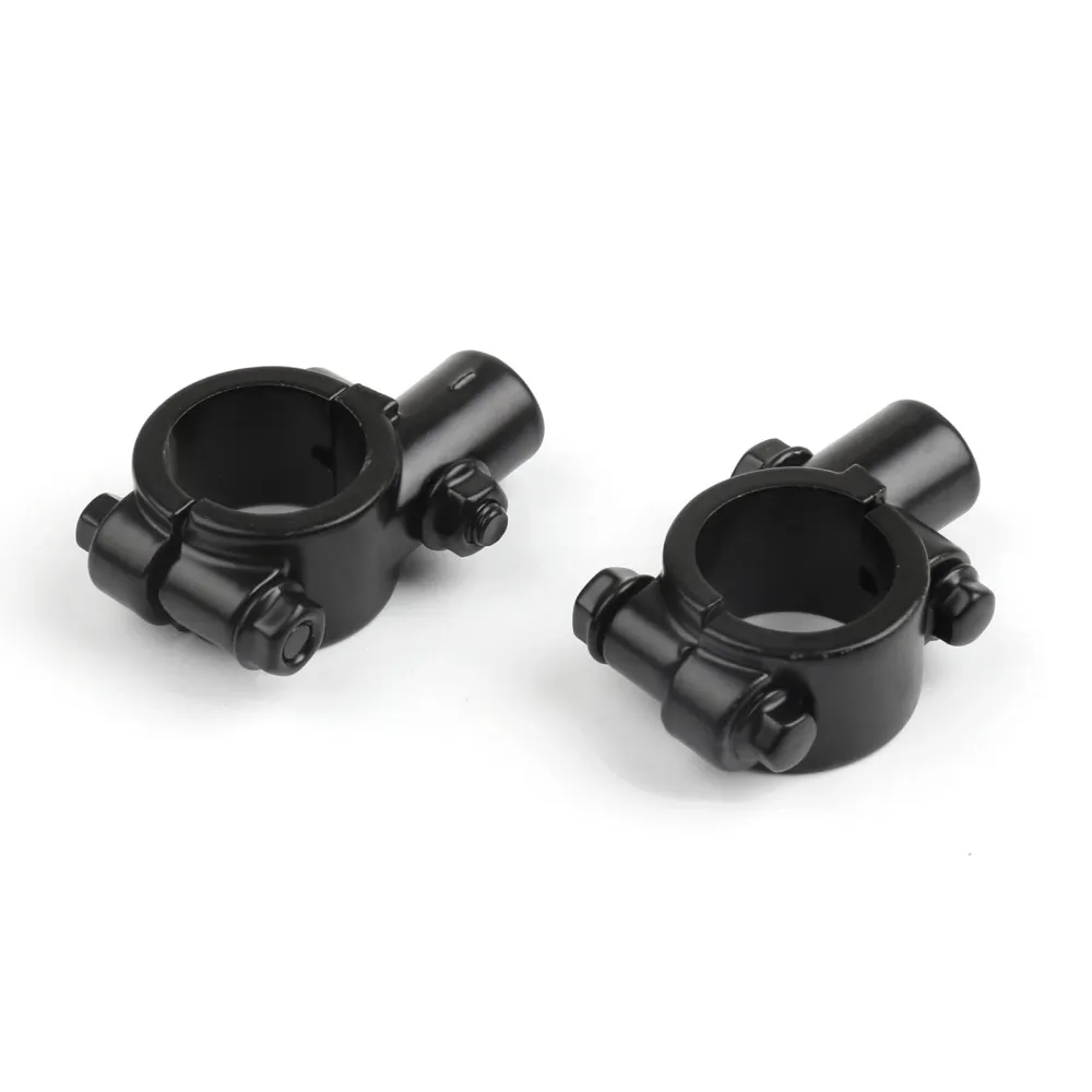 Adaptador de abrazadera para montaje en espejo, rosca de 10MM, 1 manillar para motocicleta y bicicleta, genérico Cromo