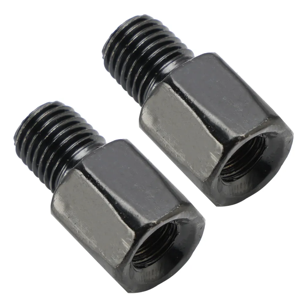 2 adaptadores universales de espejo para motocicleta y scooter de 8 mm estándar 10 mm estándar