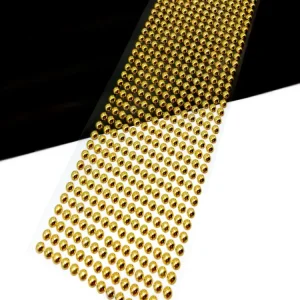 Adhesivo Perla 6Mm 504Pcs Dorado X 1 Unidad
