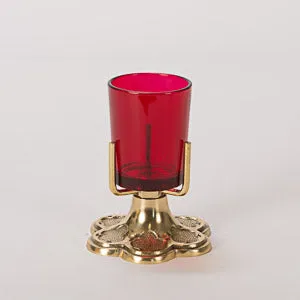 Vela votiva tradicional de latón macizo para iglesia o capilla Adrian Hamers Inc.