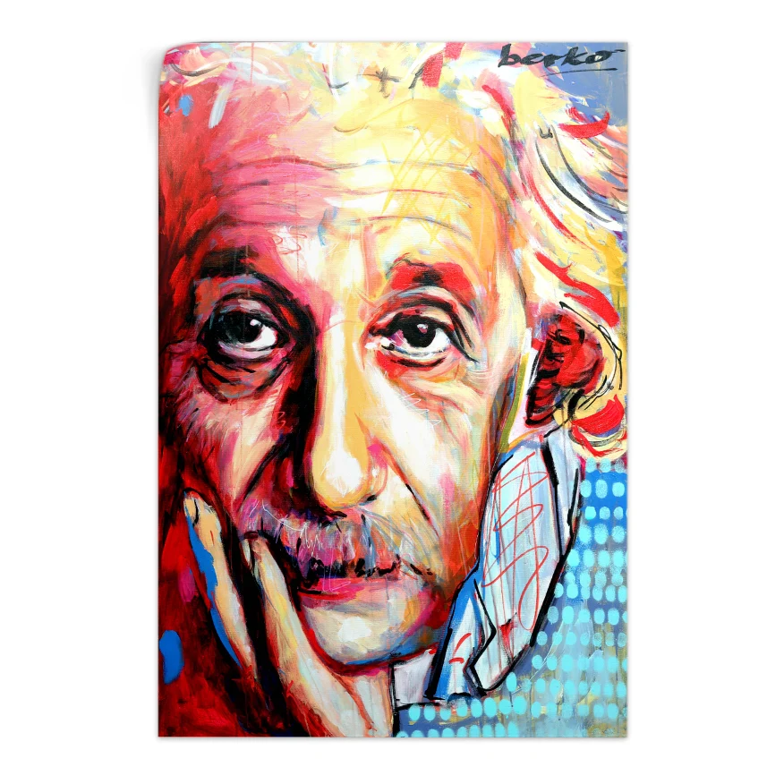 Albert Einstein Retrato Poster
