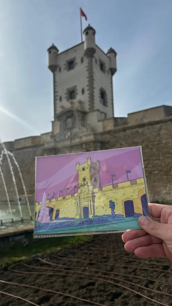 Lámina Puerta Tierra de Cádiz Alexis Visualinotion