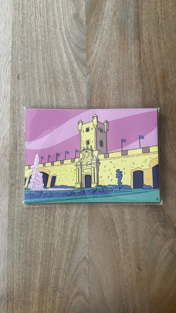 Lámina Puerta Tierra de Cádiz Alexis Visualinotion