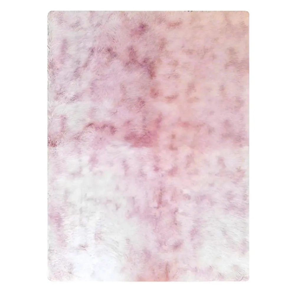 Alfombra Peluda Super Suave 195x230 CM Rosa