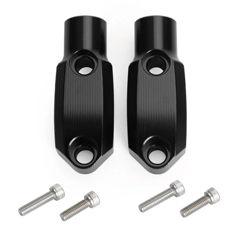 Aluminio CNC 7/8" Abrazadera de cilindro maestro delantero de 22 mm y adaptador de montaje de espejo de 10 mm (genérico)