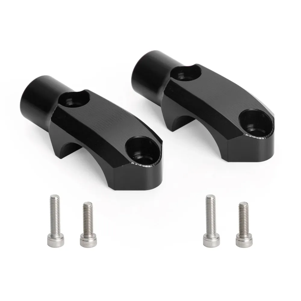 Aluminio CNC 7/8" Abrazadera de cilindro maestro delantero de 22 mm y adaptador de montaje de espejo de 10 mm (genérico)