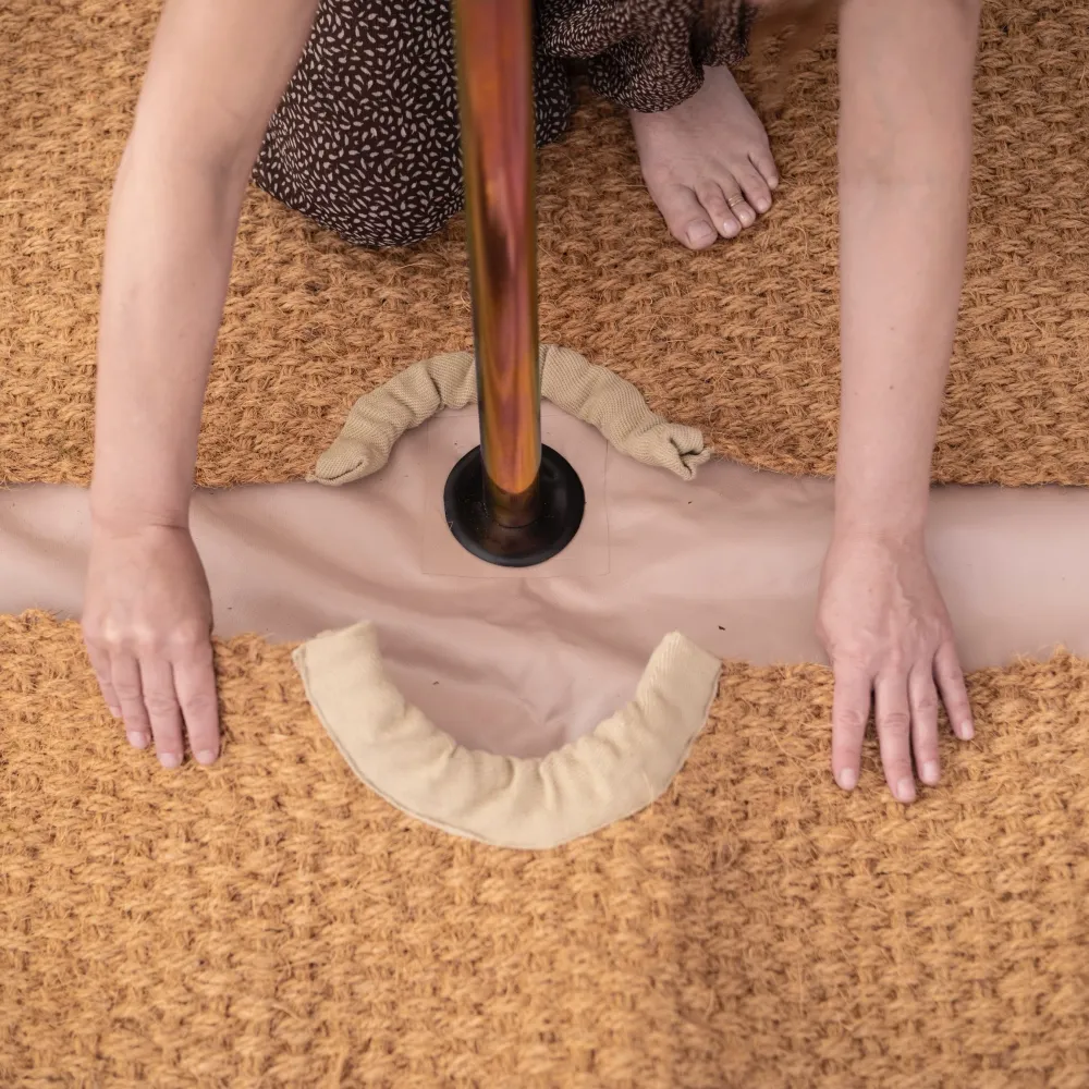 Alfombras de coco en forma de media luna Amaroq Glamping