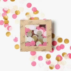 Confeti ECO fucsia rosa dorado sweetheart Amate es