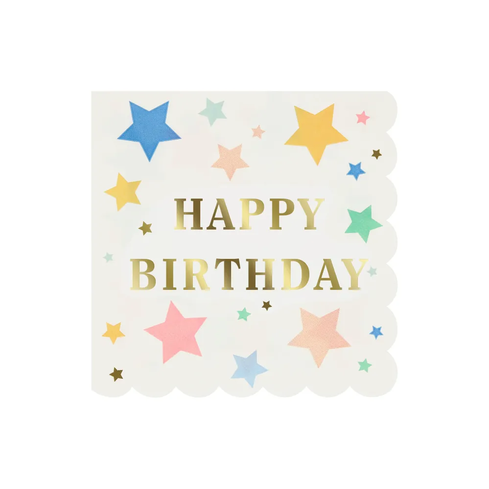 Servilletas grandes Happy Birthday Amate es
