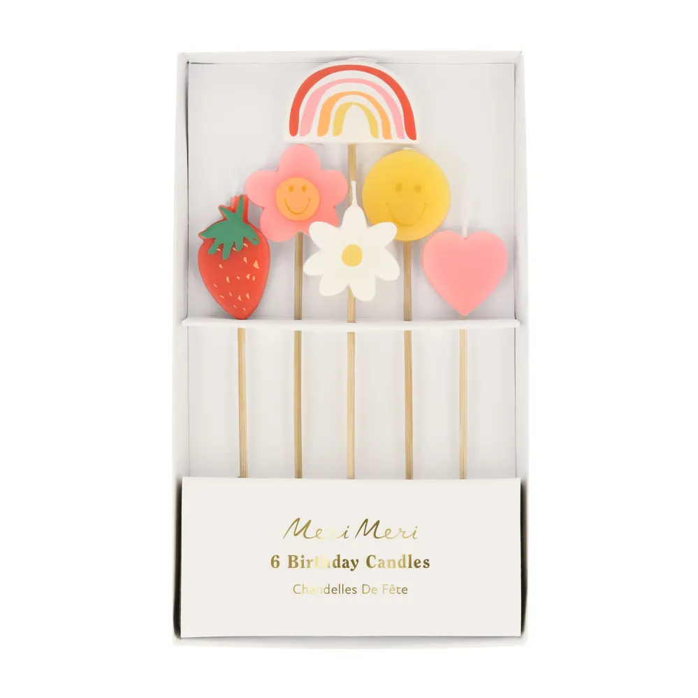 Velas de iconos de cara feliz Amate es