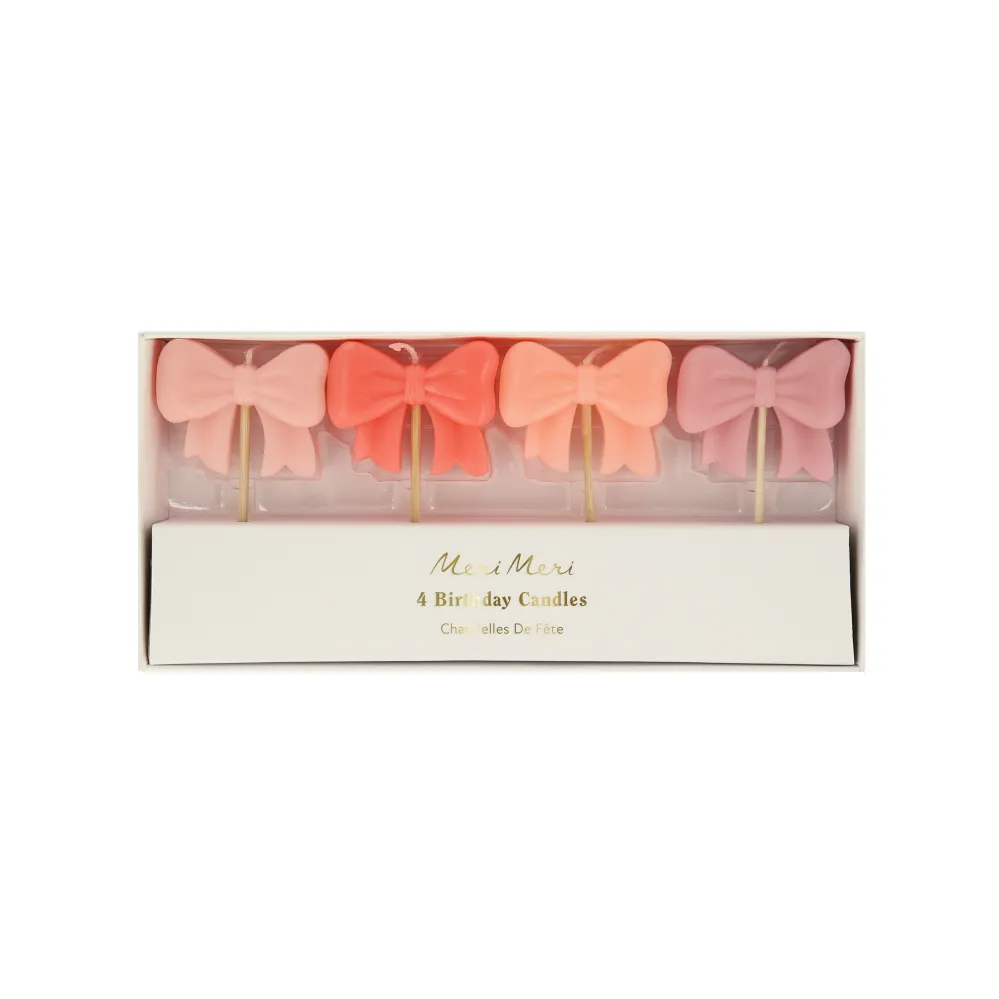 Velas de lazos rosa Amate es