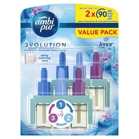 AMBI PUR AROMATIZADOR DE AIRE DUO 3VOLUTION DESPERTAR DE PRIMAVERA 20 ML 2 PIEZAS