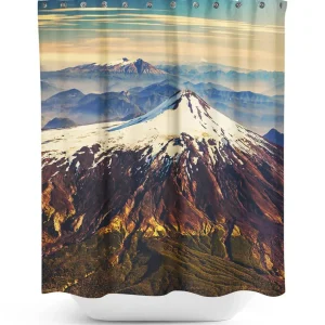 Cortina de Baño Volcán Villarrica Andes1