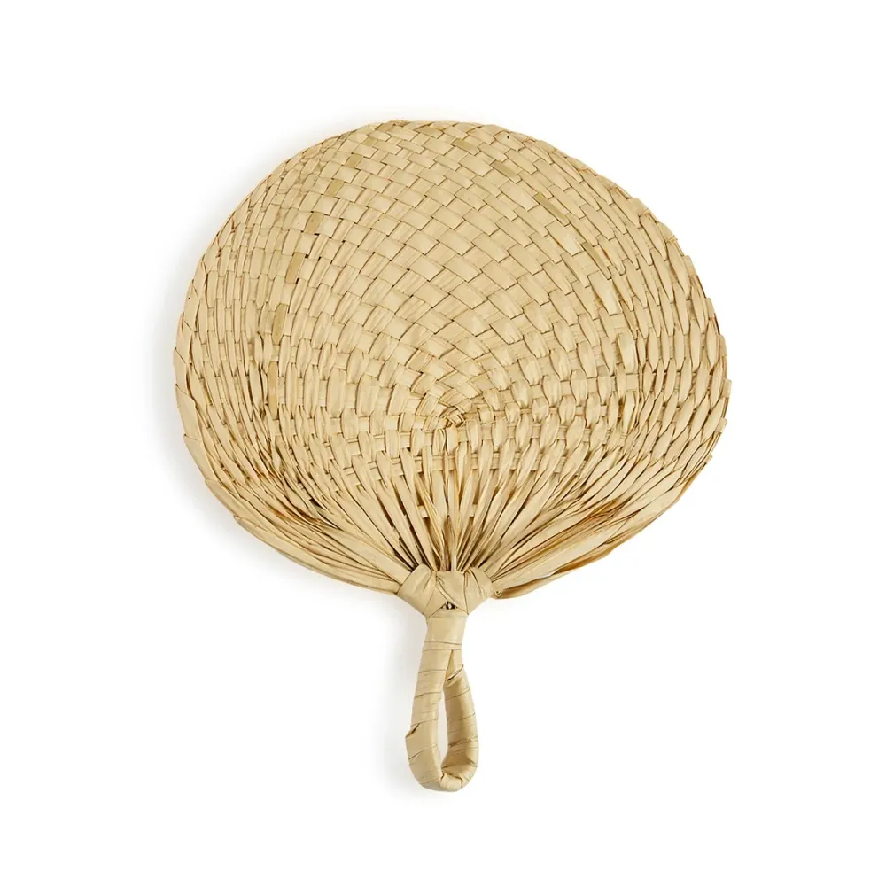 Figura decorativa abanico de fibra natural Andrea House