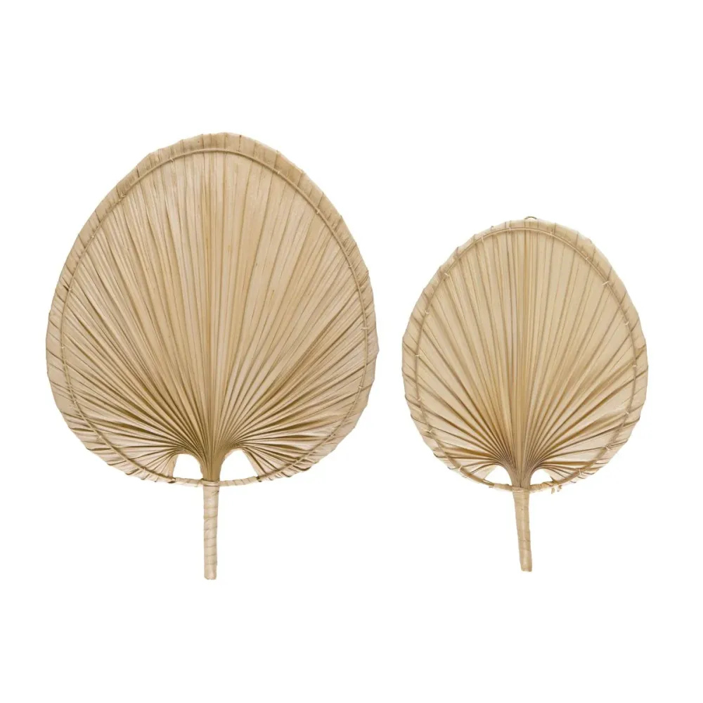 Figura decorativa pai pai de fibra natural oriental 54cm Andrea House
