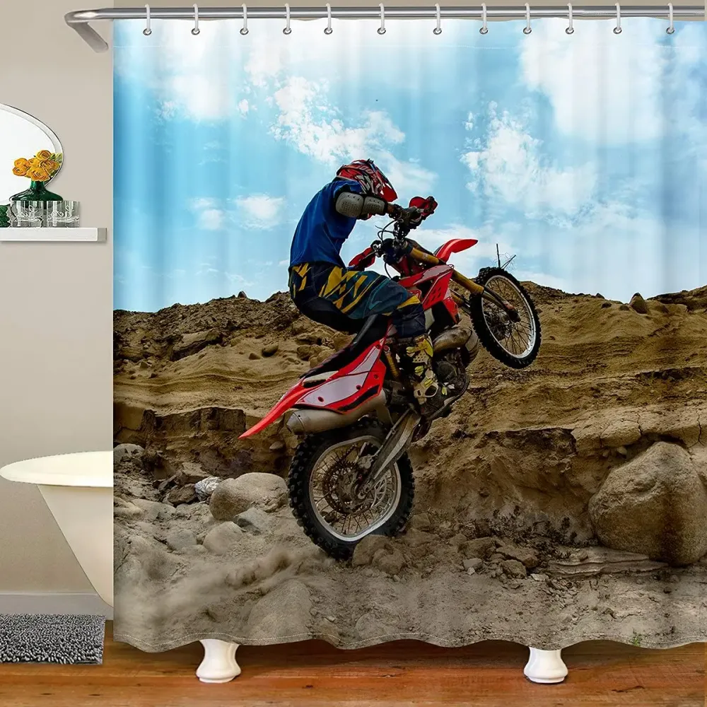 Cortina de ducha Motocross Ensayo Antre du Motard