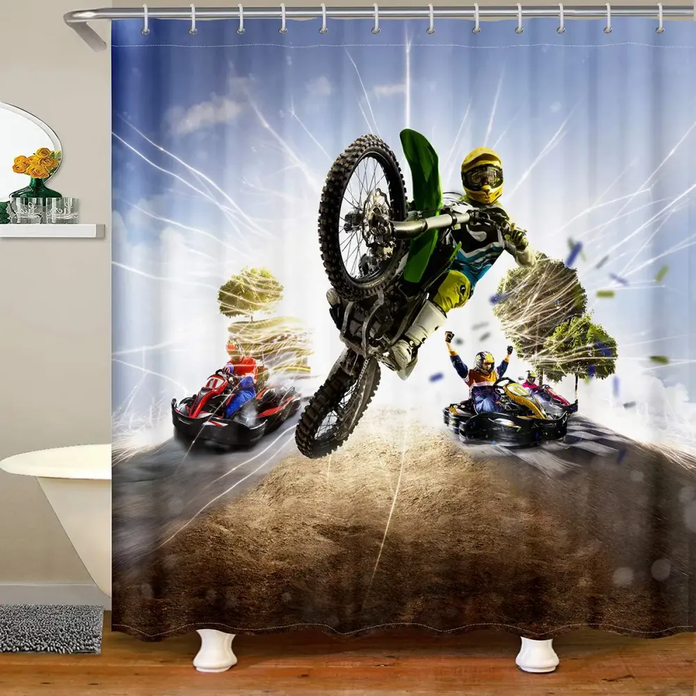 Cortina de ducha Motocross<br> Ganador Antre du Motard