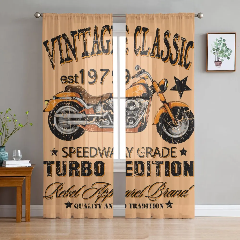 Cortina de motocicleta clásico de la vendimia Antre du Motard