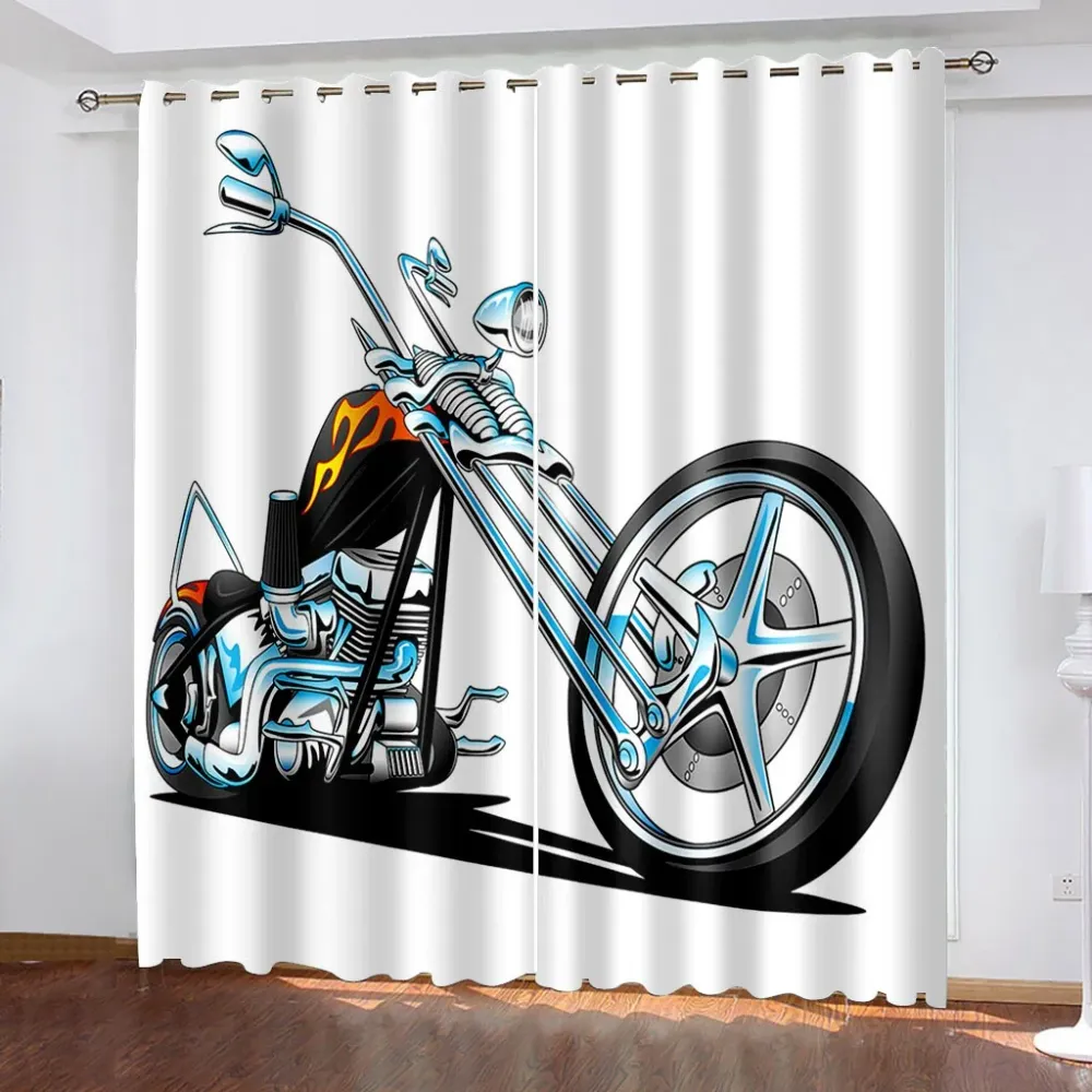 Cortina de motocicleta<br> Pintura llameante Antre du Motard
