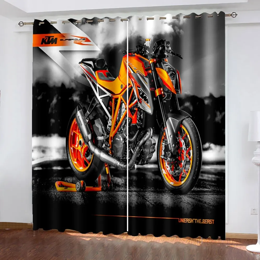 Cortina de motocicleta<br> Roadster naranja KTM Antre du Motard