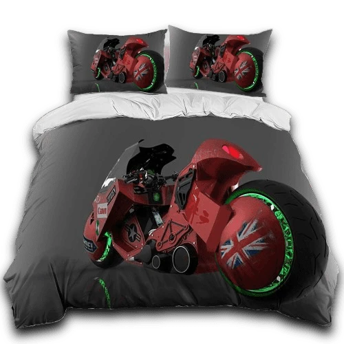 Funda nórdica Motocicleta futurista<br> Bandera inglesa Antre du Motard