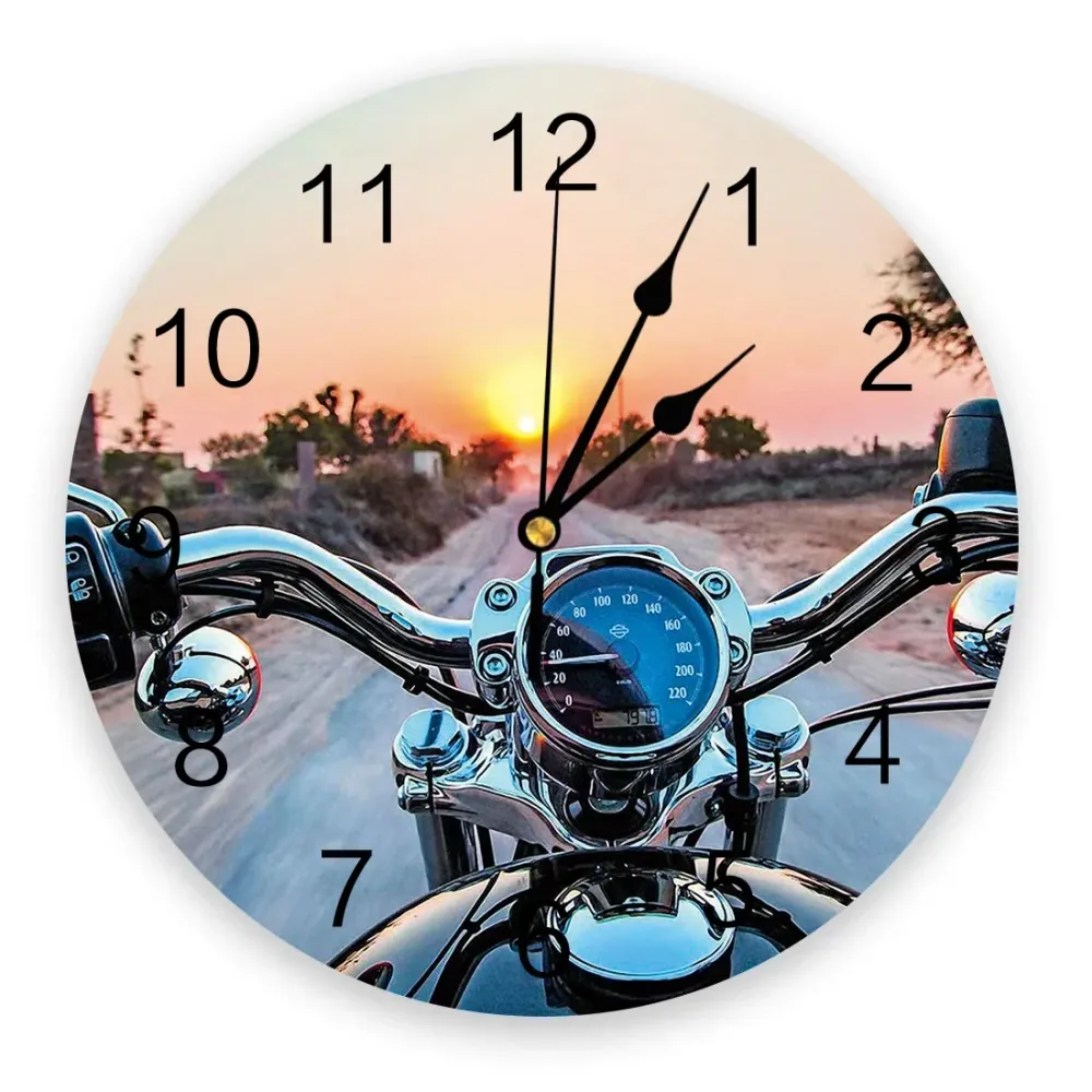 Hermoso reloj de pared de motocicleta. Antre du Motard