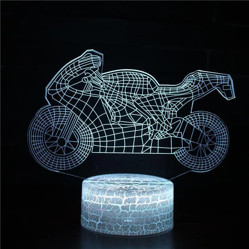 Lámpara de motocicleta<br> Deportista modelada en 3D Antre du Motard