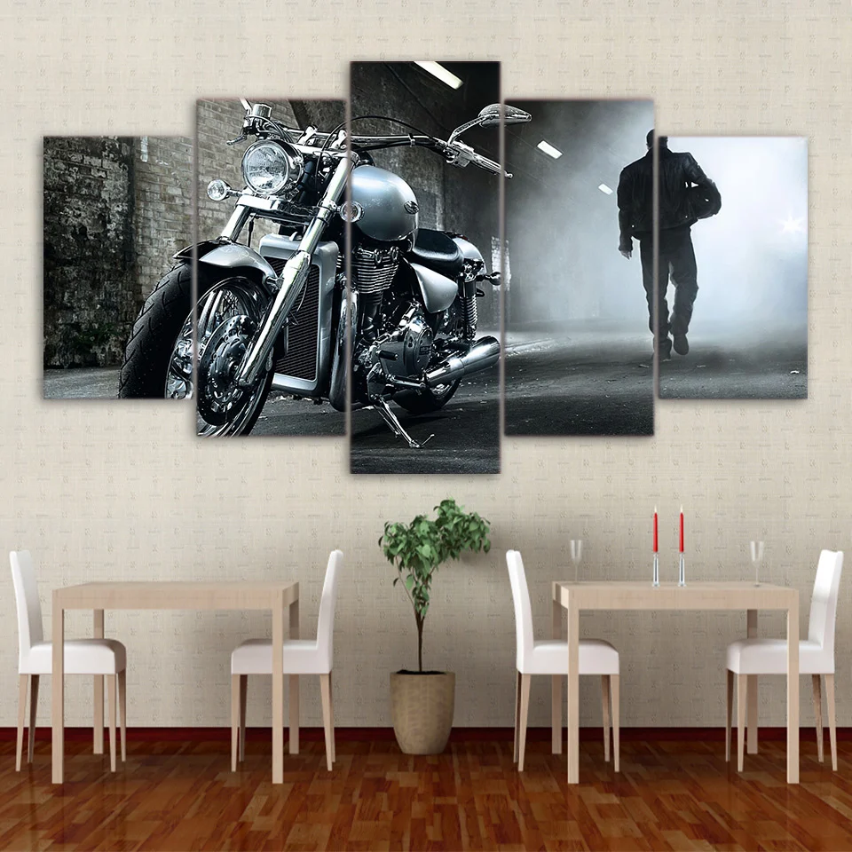 Pintura De Motos<br> Hombre misterioso Antre du Motard