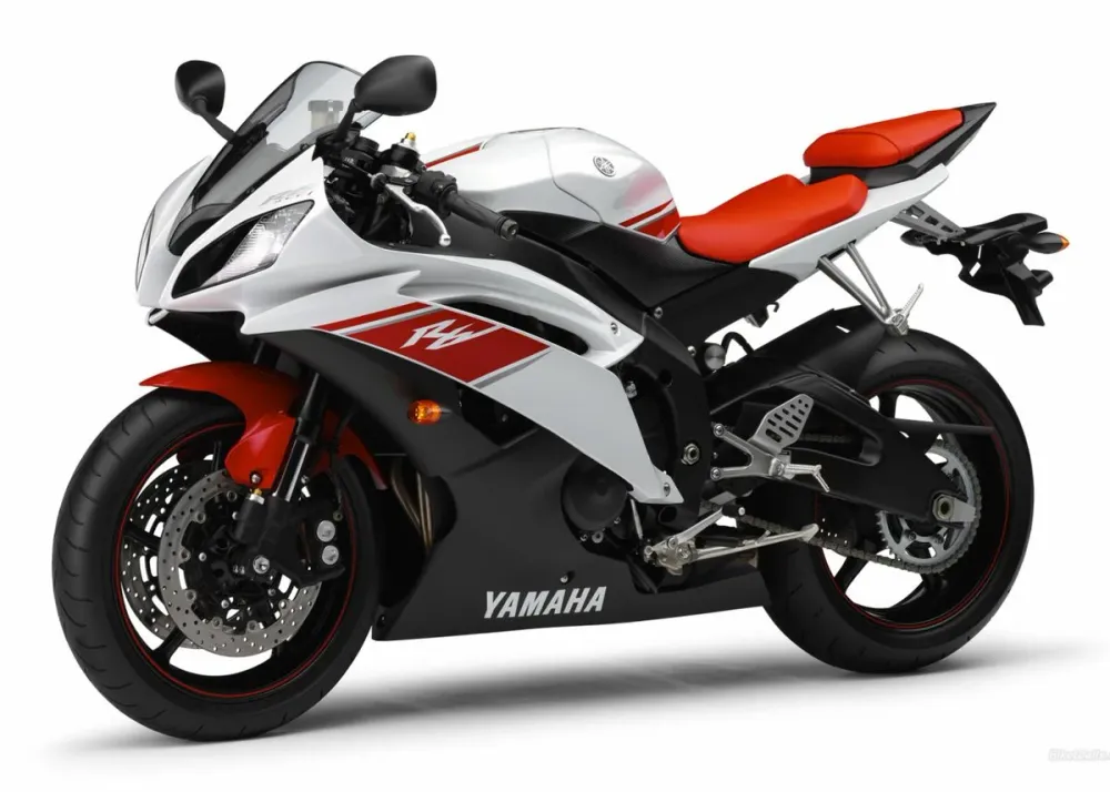 Póster Moto Coche deportivo Yamaha bicolor Antre du Motard