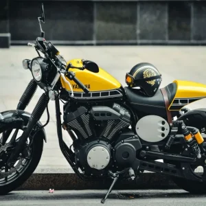 Póster Moto<br> yamaha vintage Antre du Motard