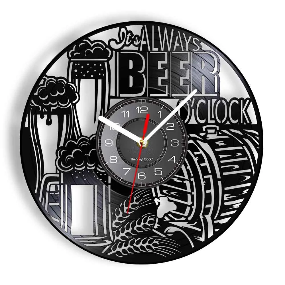 Reloj de pared motero Bote de cerveza Antre du Motard