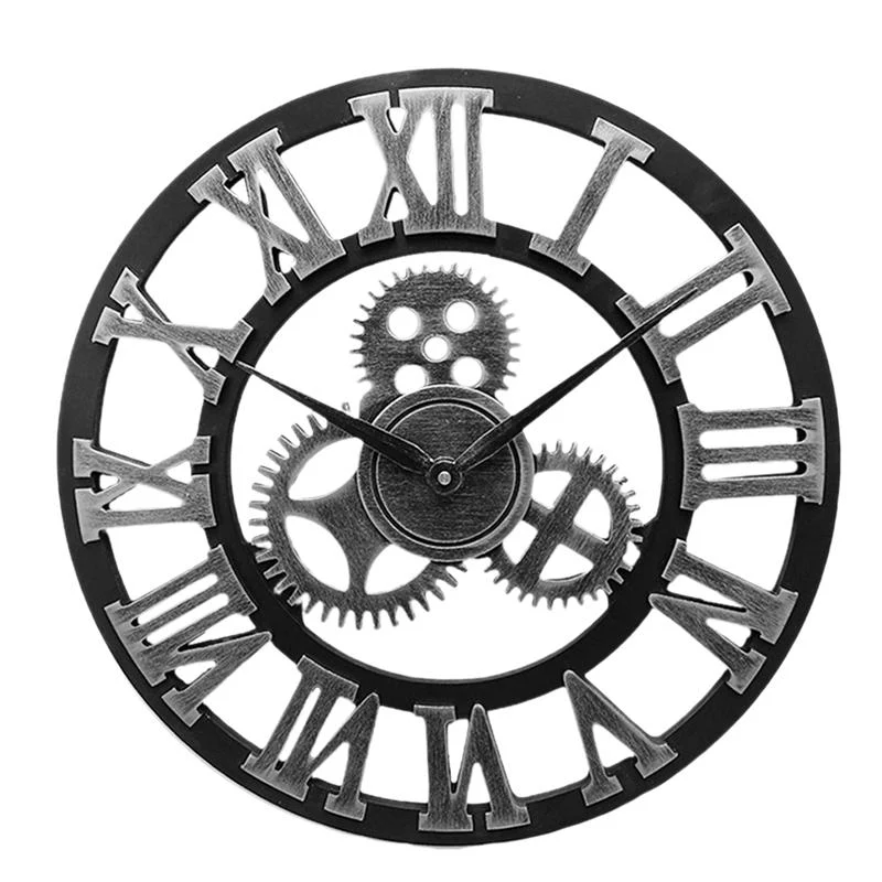 Reloj de pared motero números romanos Antre du Motard