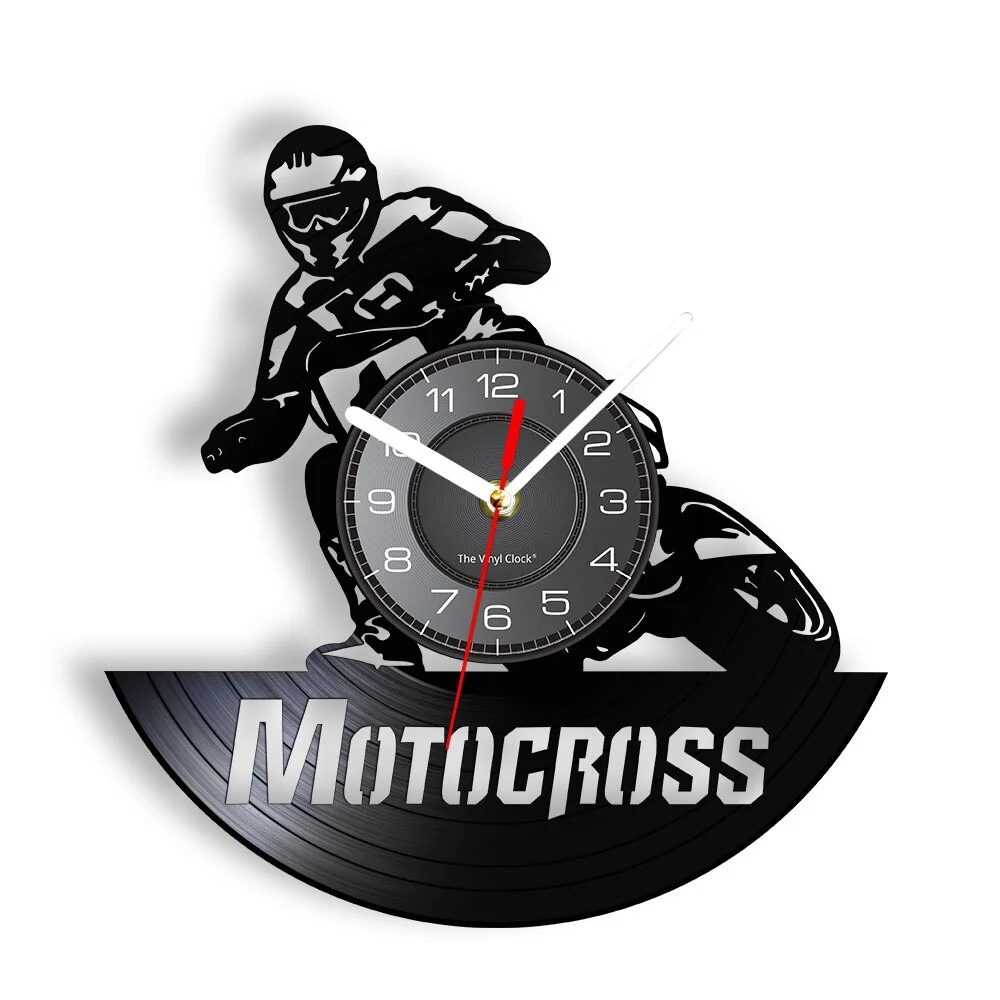 Reloj de pared Moto Cross Patinar Antre du Motard
