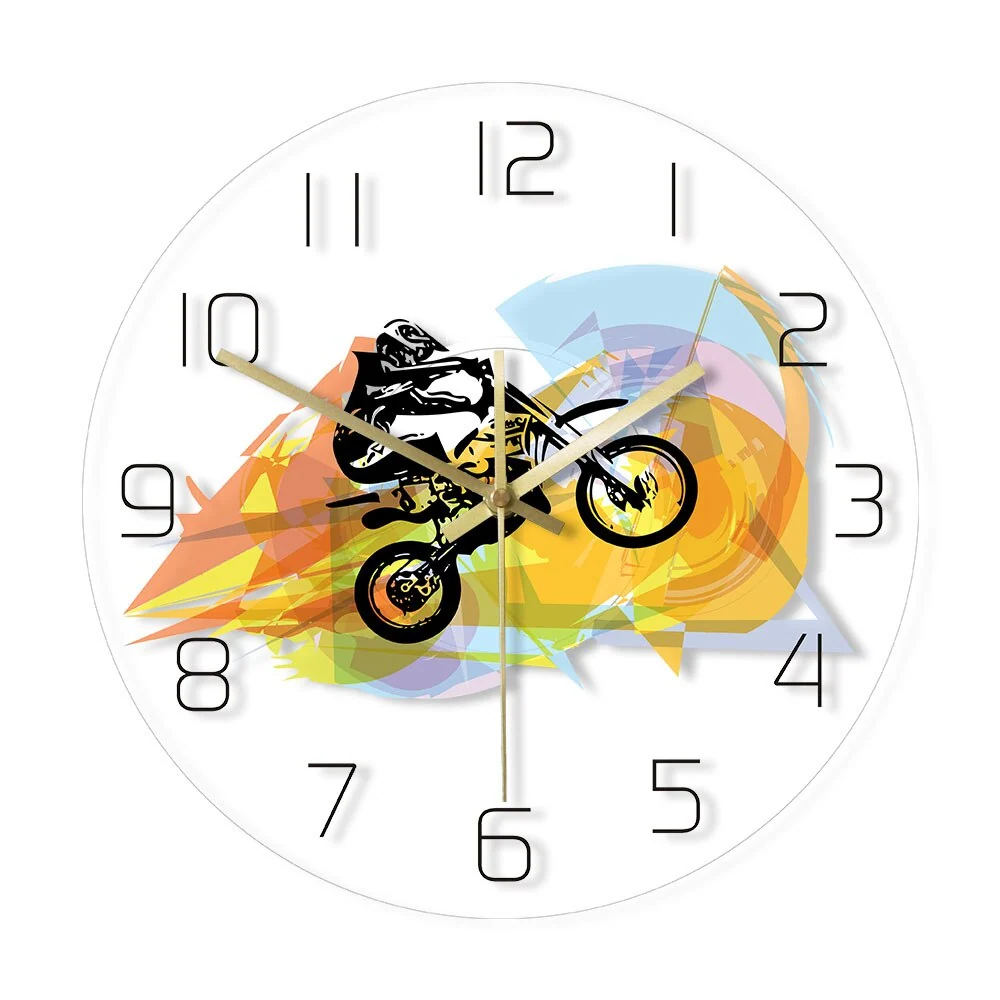 Reloj de pared Moto Cross<br> Rueda trasera Antre du Motard