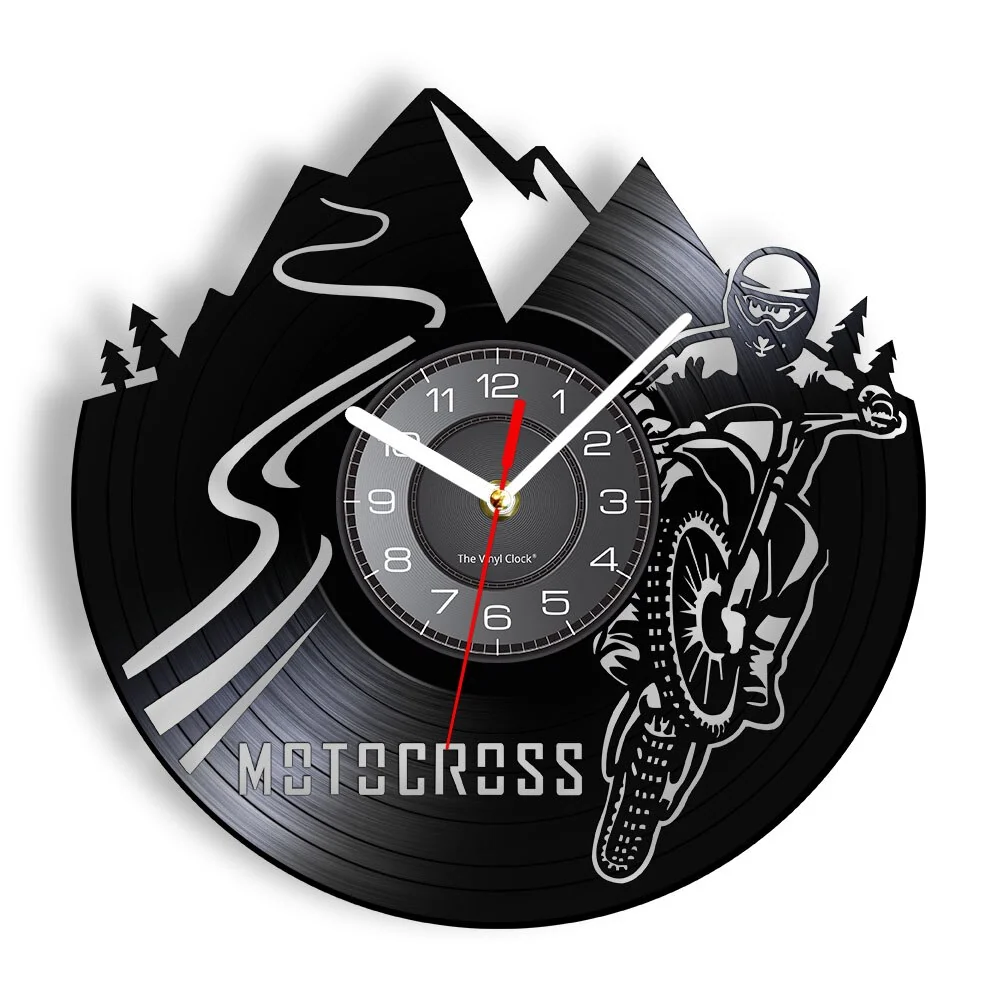 Reloj de pared Moto Cross Sendero de montañ Antre du Motard
