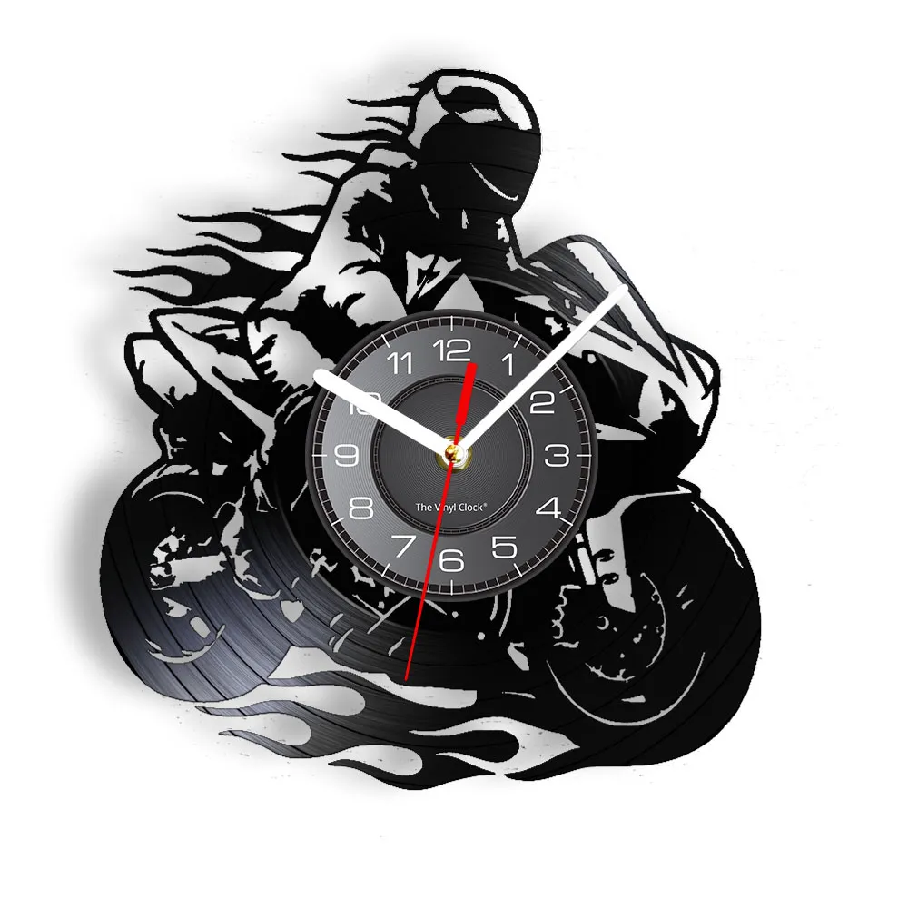 Reloj de pared de motocicleta En aguja Antre du Motard