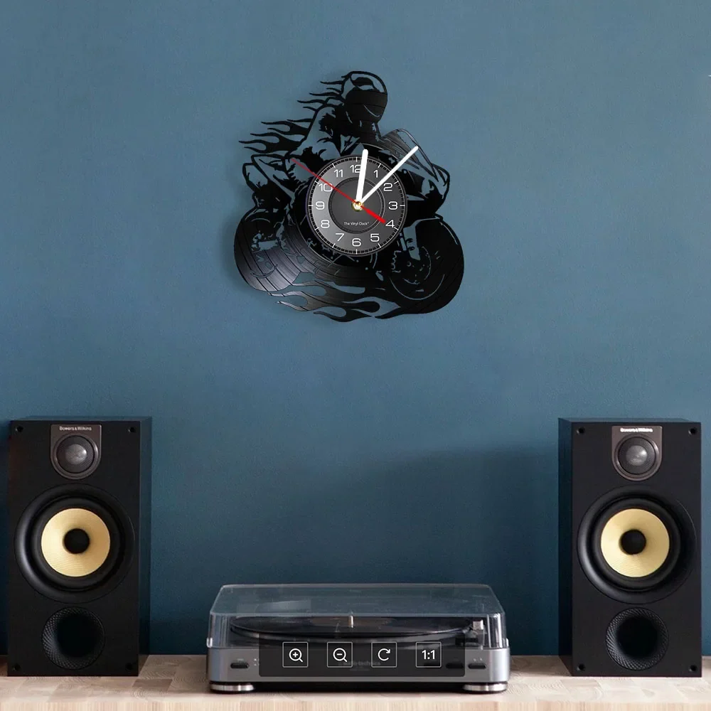 Reloj de pared de motocicleta En aguja Antre du Motard