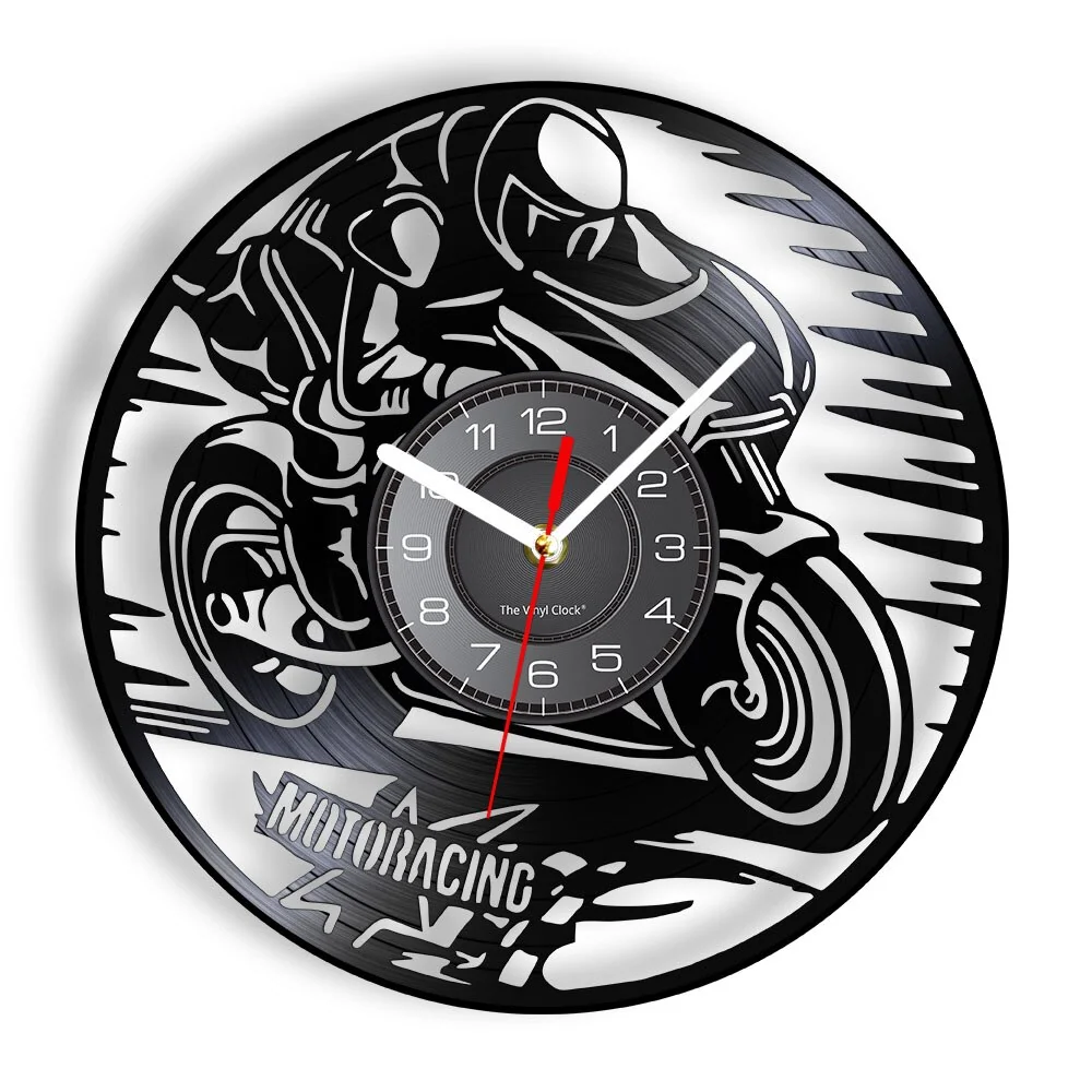 Reloj de pared de motocicleta conductor de GP Antre du Motard