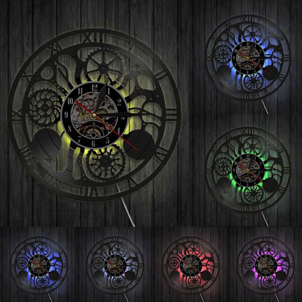 Reloj de pared de motocicleta Mecánico (LED) Antre du Motard